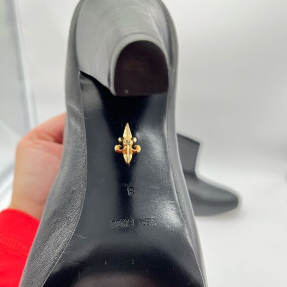 Pour La Victoire |Brenda| Black Leather Ankle Boots Size 8 - Picture 6 of 12
